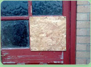 boarded up Sheringham